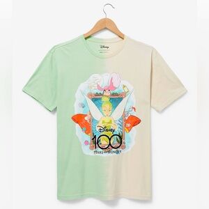 Disney100 Peter Pan Tinker Bell Split Dye T-Shirt a Size Large